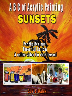 cover image of A B C of Acrylic Painting-Sunsets